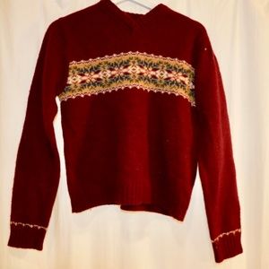 Vintage Abercrombie & Fitch Burgundy Sweater